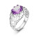 Кольцо с аметистом