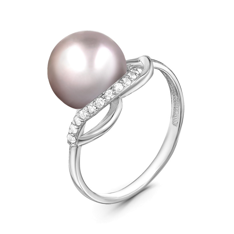 Кольцо с культивированным жемчугом
