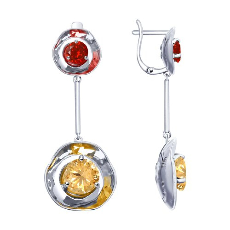 Комплект: серьги и подвеска