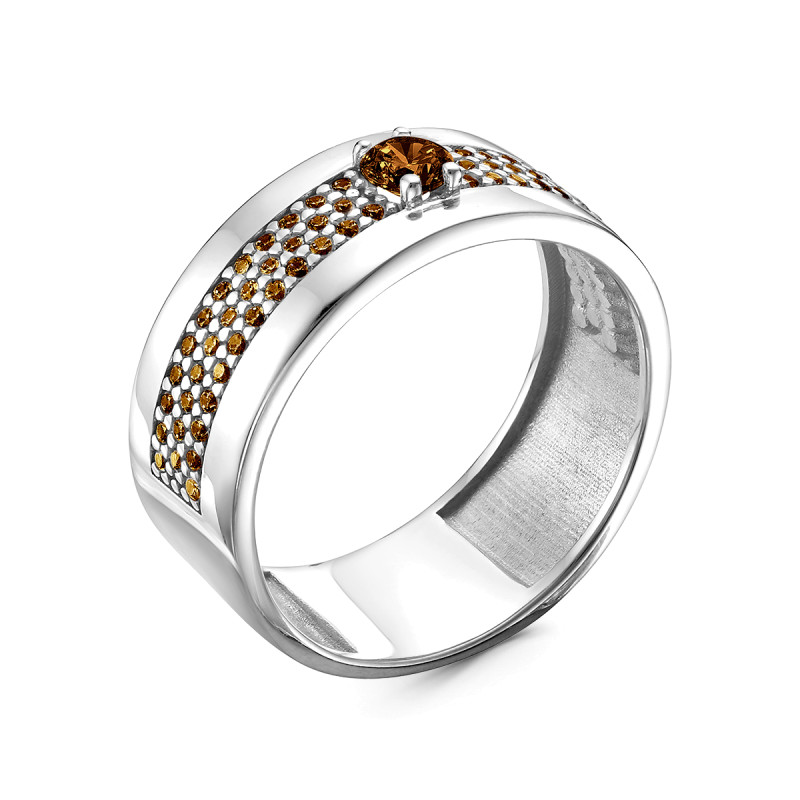 Кольцо с фианитами