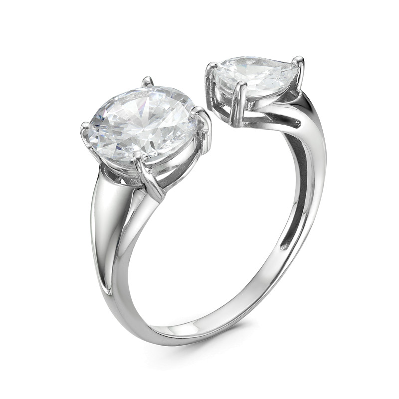 Кольцо с фианитами