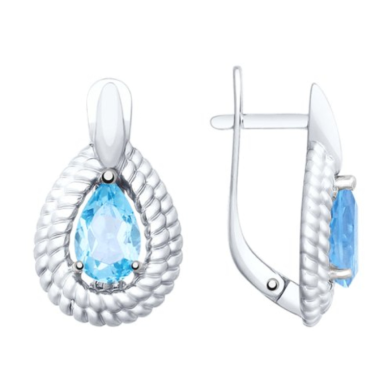 Комплект: серьги и подвеска