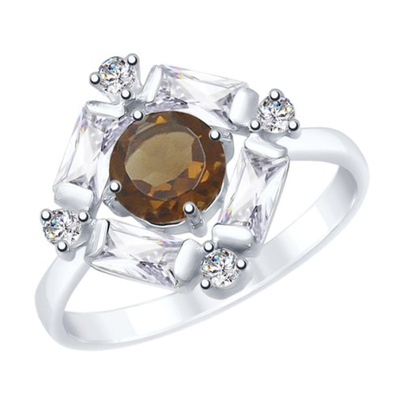 Комплект: серьги, кольцо и подвеска