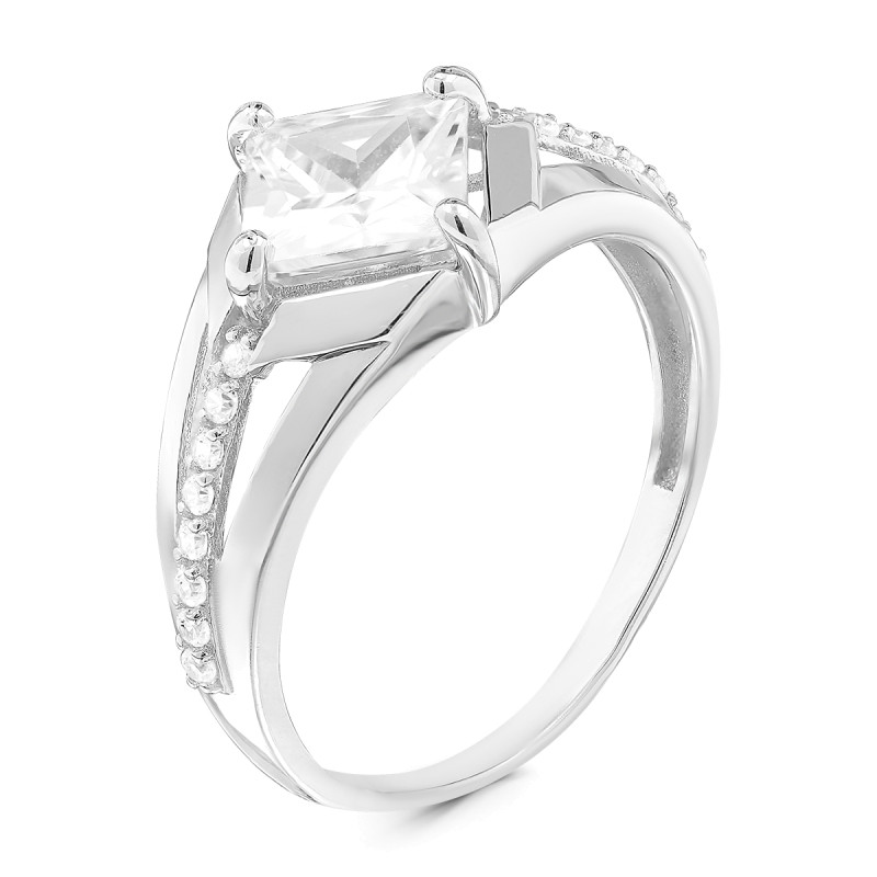 Кольцо с фианитами