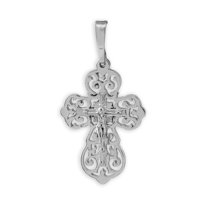 Крест из серебра "Спаси и Сохрани"