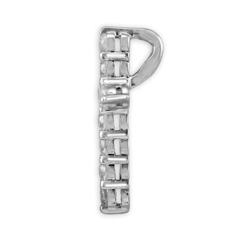 Серебряный крест с фианитами