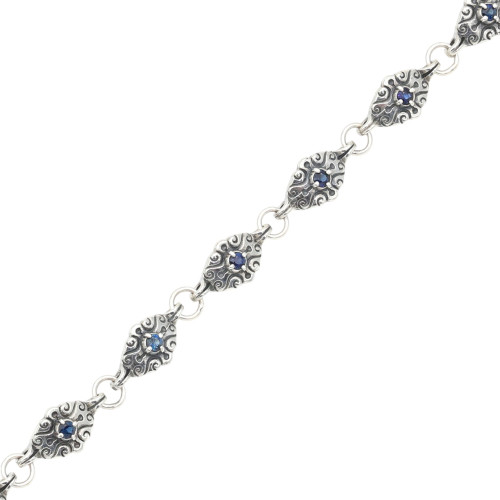 Браслет с сапфирами