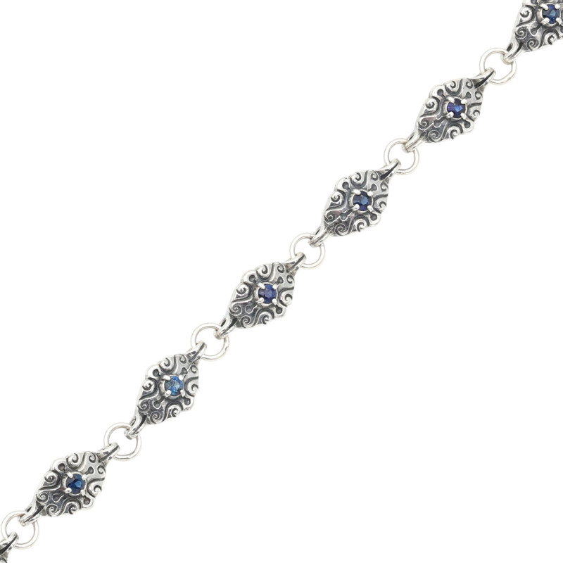 Браслет с сапфирами