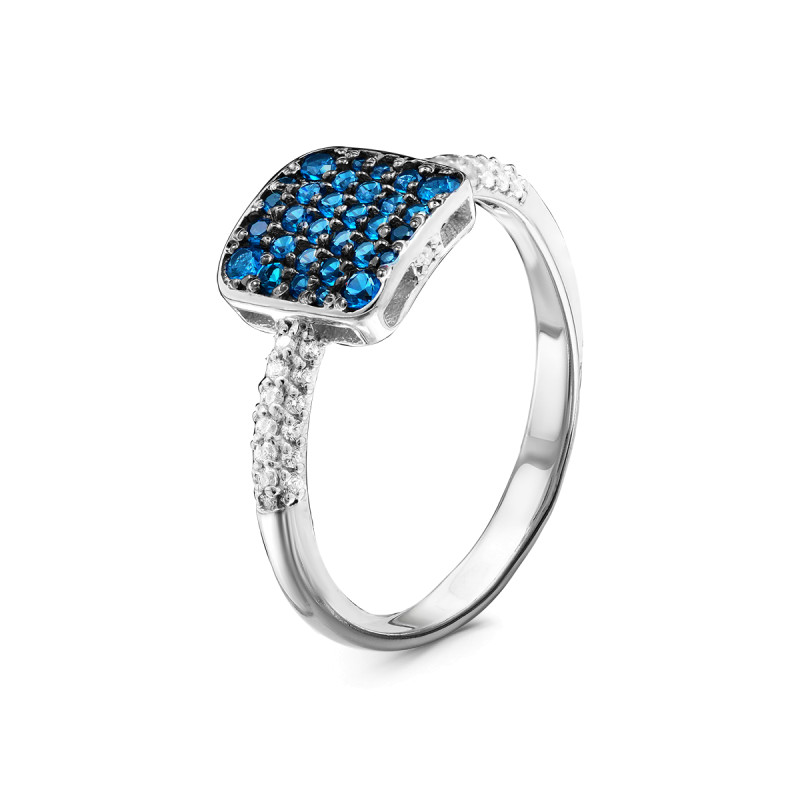 Кольцо с фианитами