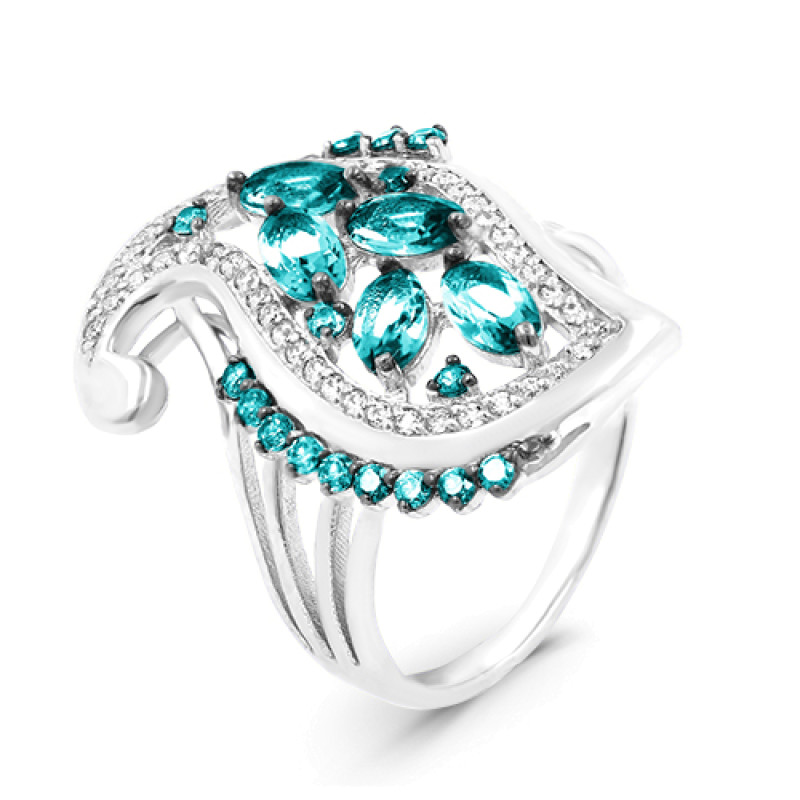 Комплект: серьги и кольцо