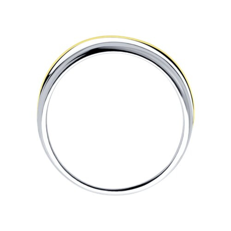 Кольцо из серебра с бриллиантом