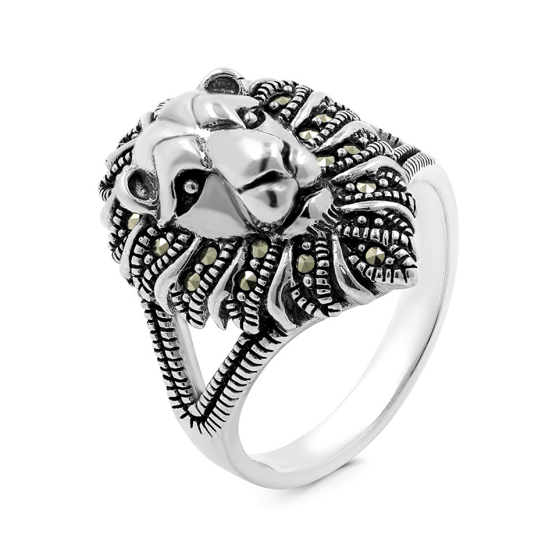 Кольцо с марказитом