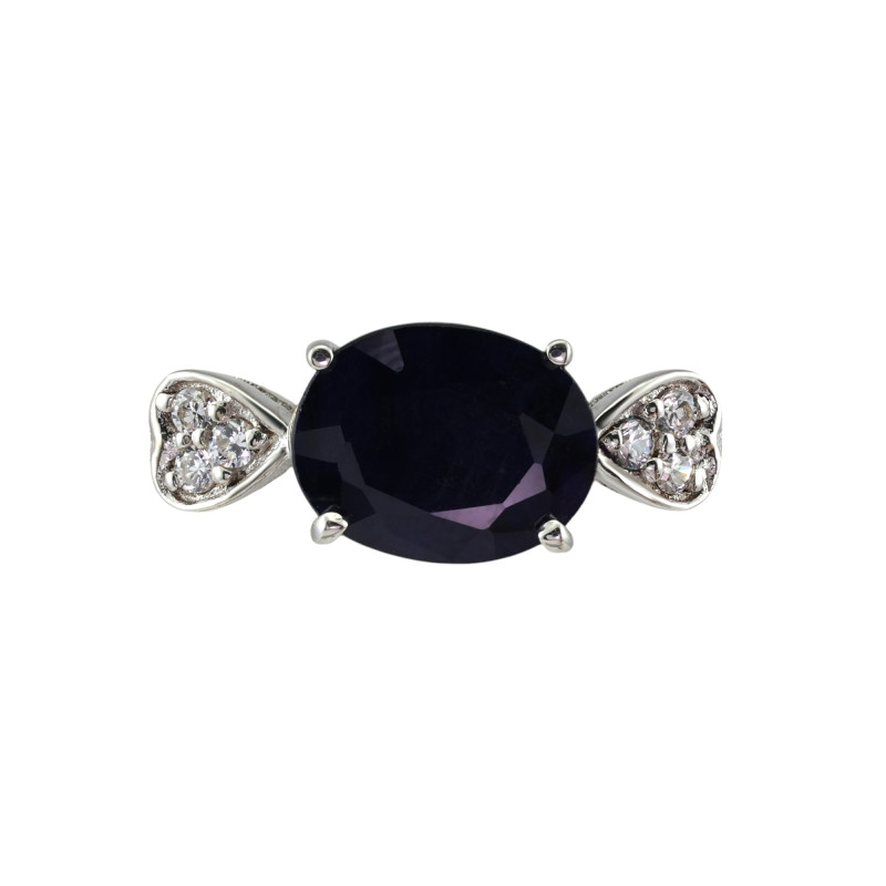 Серебряное кольцо с сапфиром 