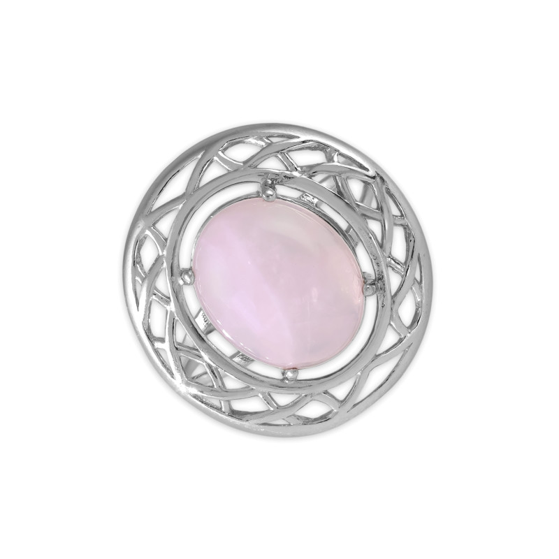 Серебряное кольцо с натуральным халцедоном