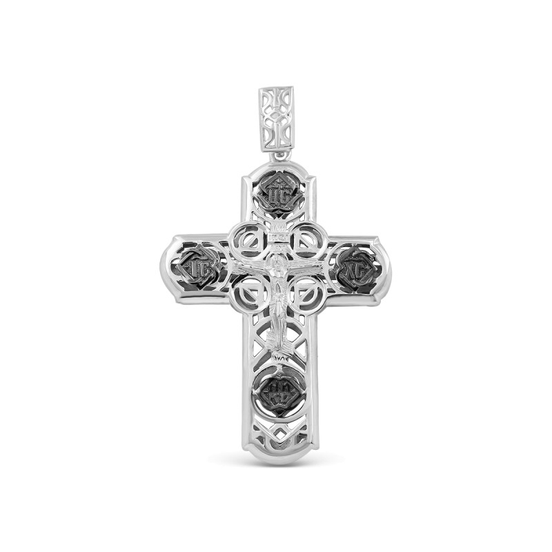 Крестик серебряный "Спаси и Сохрани"