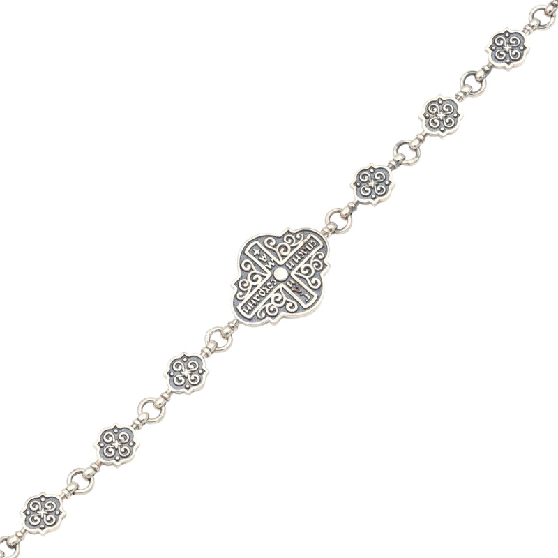 Браслет с фианитом "Спаси и Сохрани"