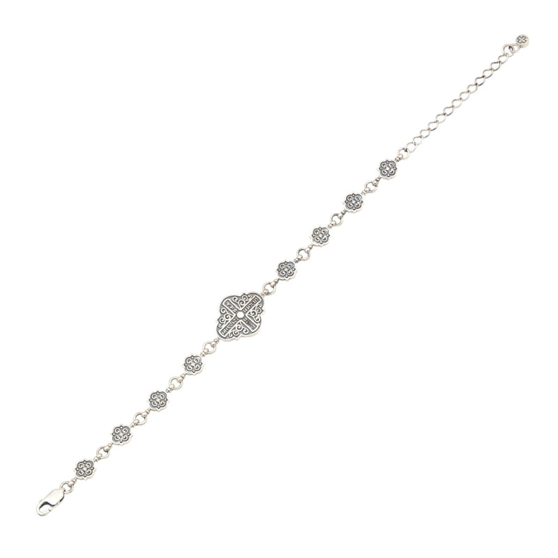 Браслет с фианитом "Спаси и Сохрани"