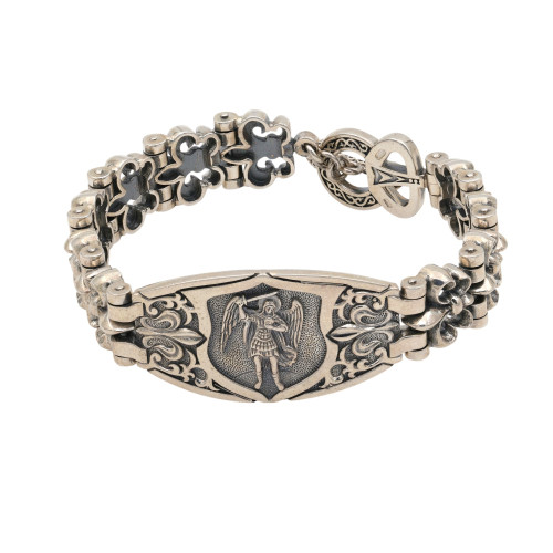 Браслет из серебра с молитвой Архангелу Михаилу