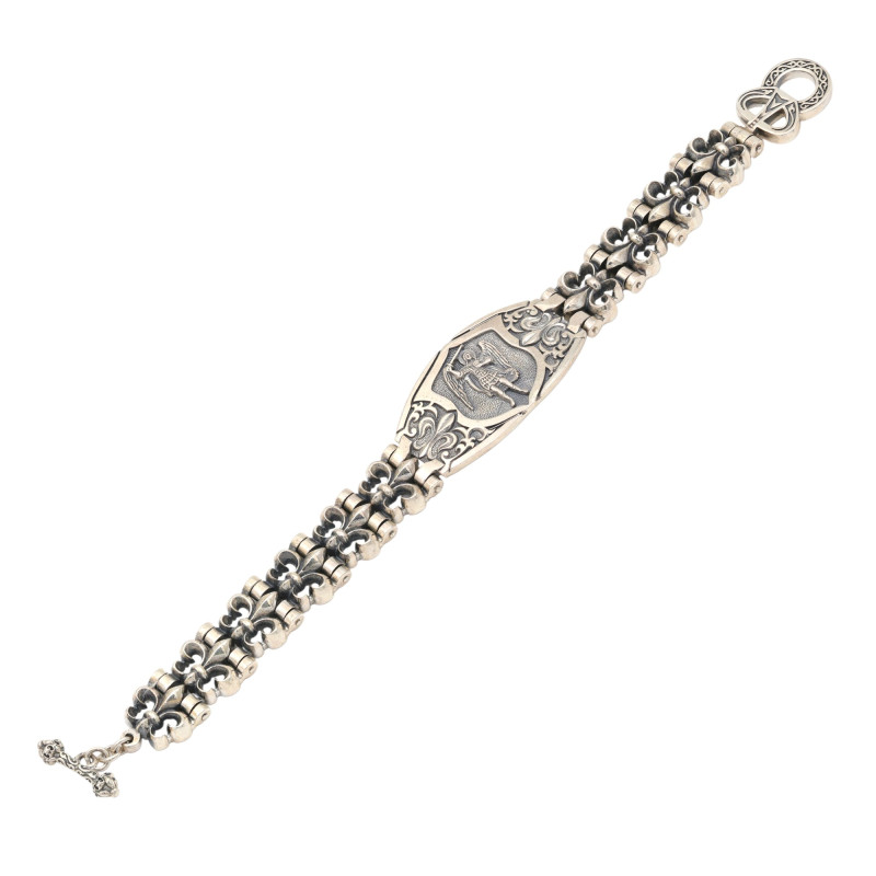 Браслет из серебра с молитвой Архангелу Михаилу