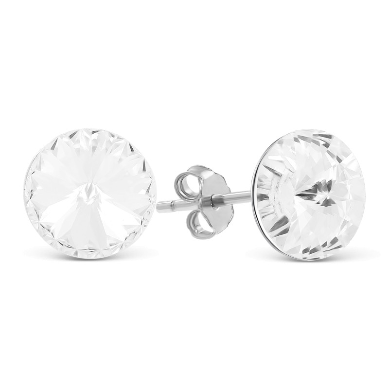 Серьги-пусеты с кубическим цирконием