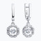 Серебряные серьги с фианитами