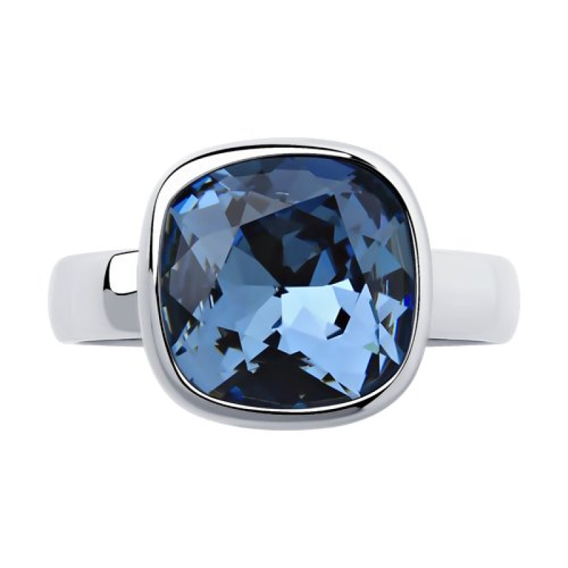 Кольцо из серебра с ювелирным кристаллом