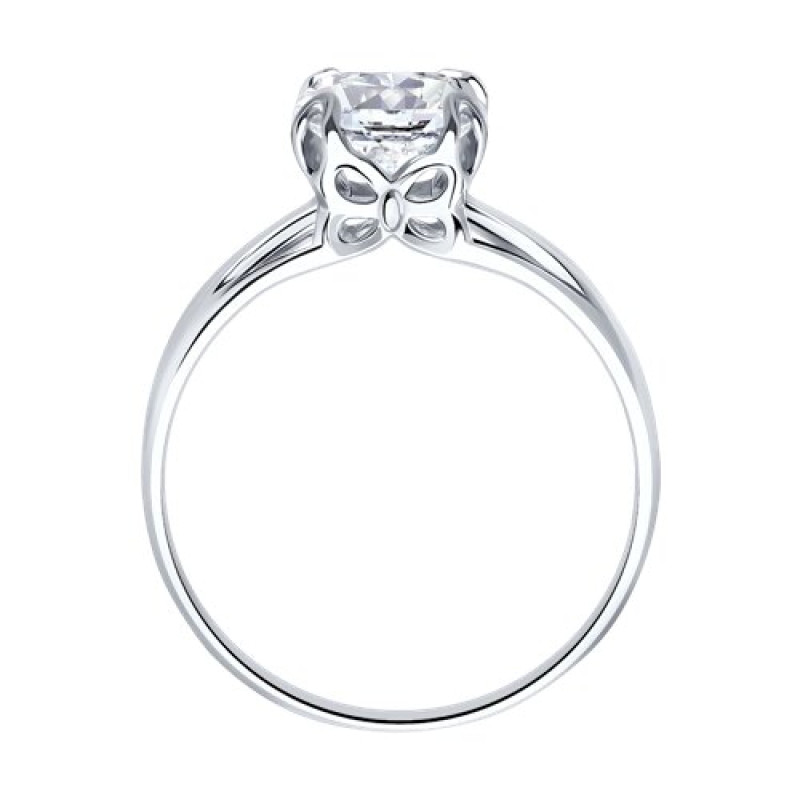 Серебряное кольцо с фианитом