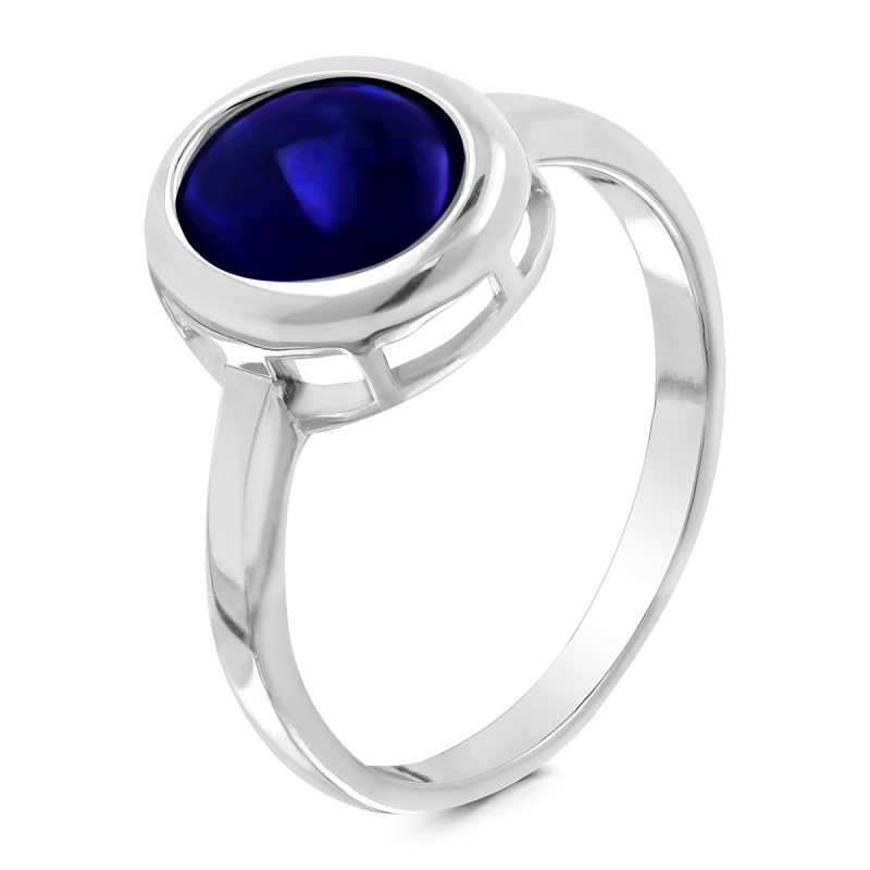 Кольцо с натуральным сапфиром
