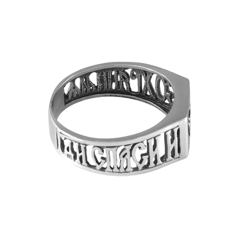 Серебряное кольцо с ониксом